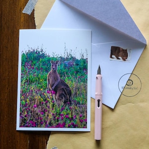 Skippy dans la carte de vœux Blooms 5x7 »
