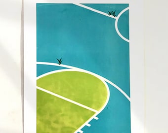 Screen Print A2 PLUS - The Court