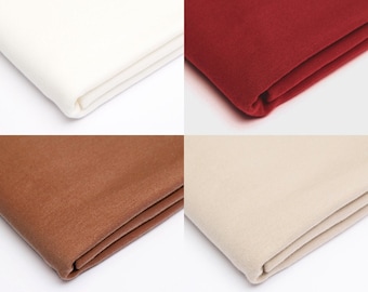 Choice of plain French terry summer sweat fabric from 50 cm or solid-color cuff from 25 cm + 4 different colors