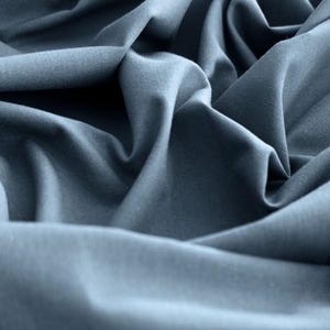 Cotton fabric plain woven fabric plain plain blue grey blue petrol from 50 cm