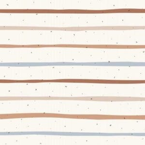 Stripes lines dots striped blue beige + optionally cotton, sweat, jersey, muslin - from 50 cm