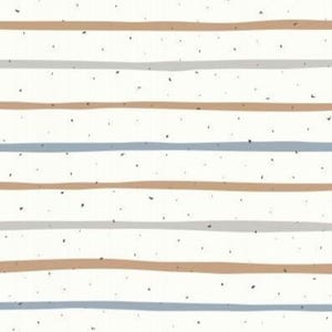 Stripes Lines Dots Striped Blue Beige Grey + optionally cotton, sweat, jersey, muslin - from 50 cm