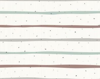 Strisce linee punti strisce marrone menta grigio + a scelta cotone, sudore, jersey, mussola - da 50 cm