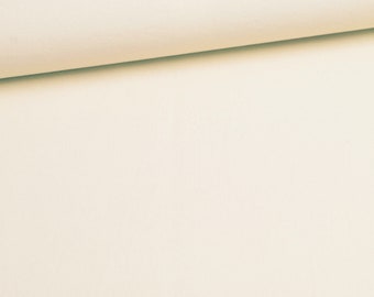 Cotton fabric woven plain light beige from 50 cm