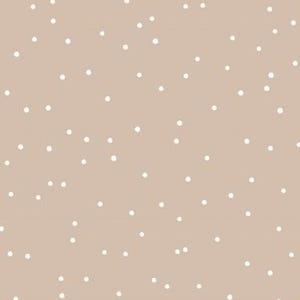 Dots Geometric dotted small white dots on sand + optionally cotton, sweat, jersey, muslin