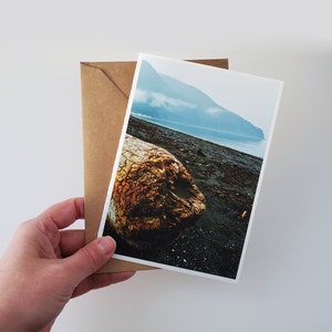Foggy Beach Photography Cartes de vœux, cartes de correspondance de la nature, beaux-arts stationnaires, cadeaux de remise des diplômes pour les amoureux de la nature, cadeau d'appréciation des enseignants