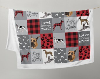 great dane throw blankets