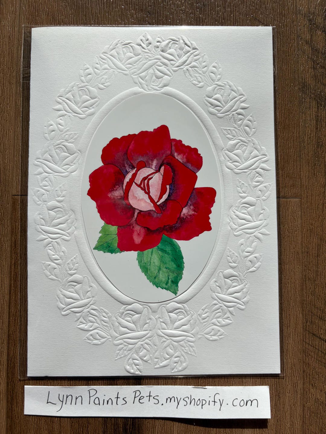 Flowers and Butterflies Blank Greeting Card 5x7 With Embossed Flower ...