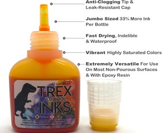 Individual Bottles of T-Rex Alcohol Inks (20ml) 48 Colors to choose from