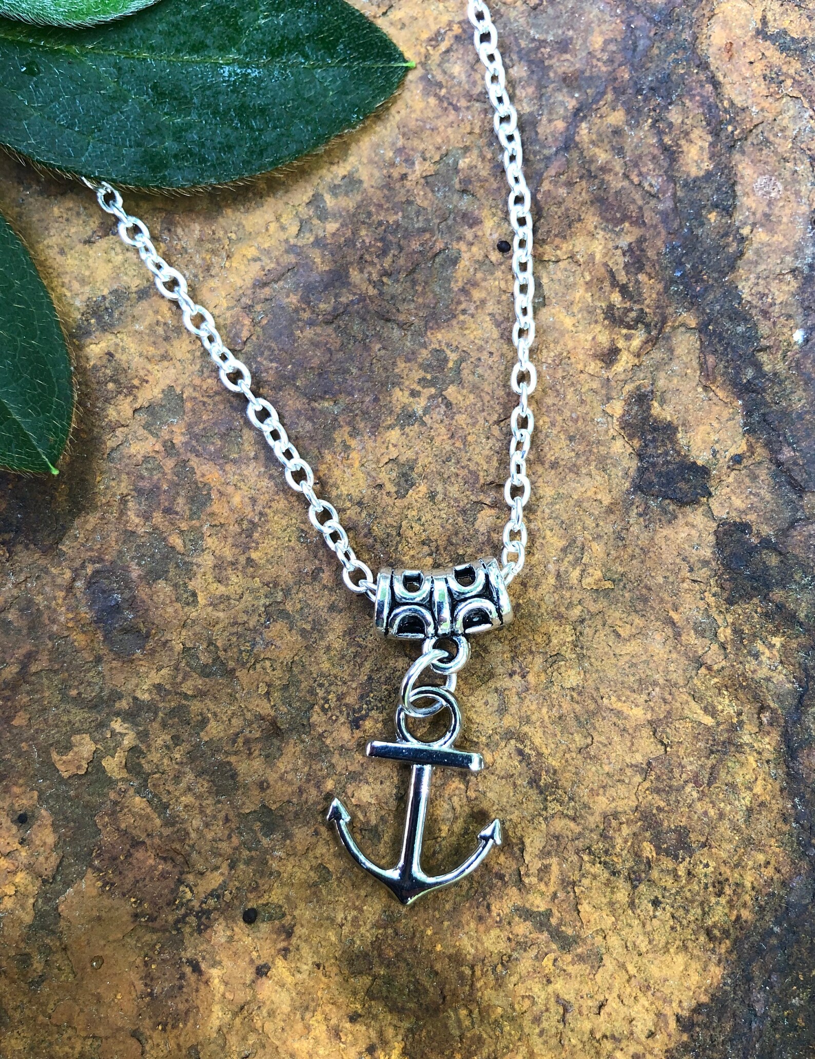 Anchor Necklace Etsy