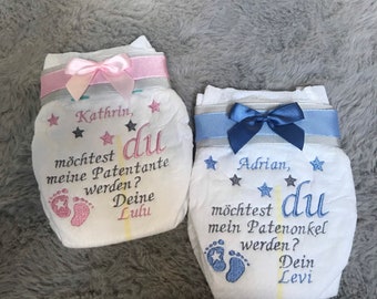 Bestickte Windel Etsy