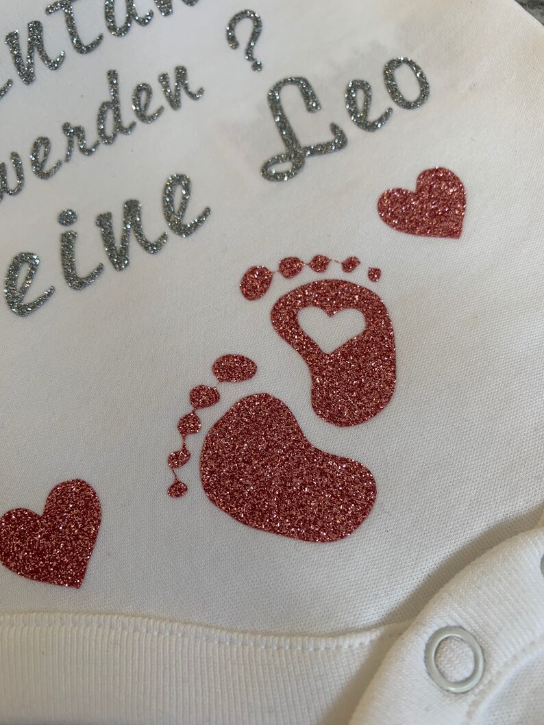 personalized with the name of the baby Babybody with saying Would you like to be my patentante godson