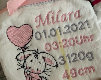 Bestickte Windel Mit Name und Daten