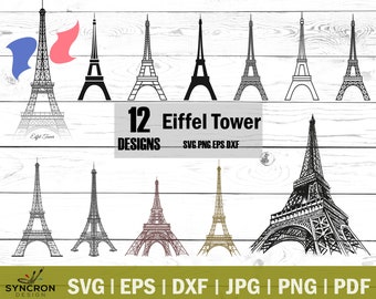 Eiffel Tower Clipart Etsy