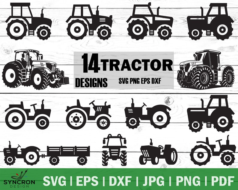 Download Tractor Bundle SVG for Cricut tractor svg tractor | Etsy