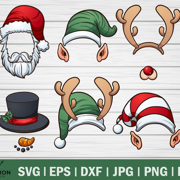 Christmas hat SVG, Santa hat SVG, Snowman hat, Hat svg, Santa svg, Santa Claus svg, Santa Claus hat, Merry Christmas, Cut file, Clipart, SVG