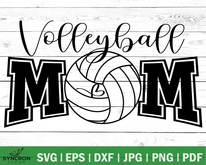 Download Volleyball Mom SVG Cut File Love volleyball Sport Mom ...