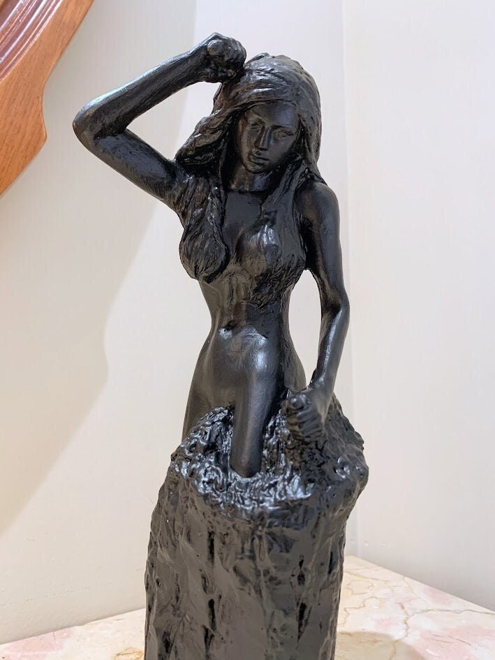 The Self Made Women Sculpture self Carved Womenbody Transformation 3D  Printed Statue Size Option 