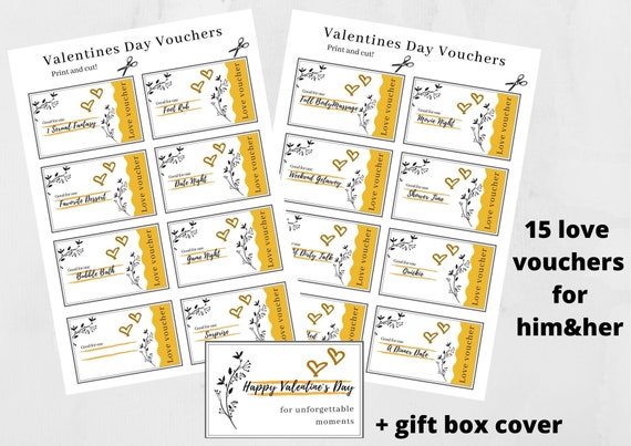 Printable Coupons for adults Husband Wife Boyfriend | Etsy