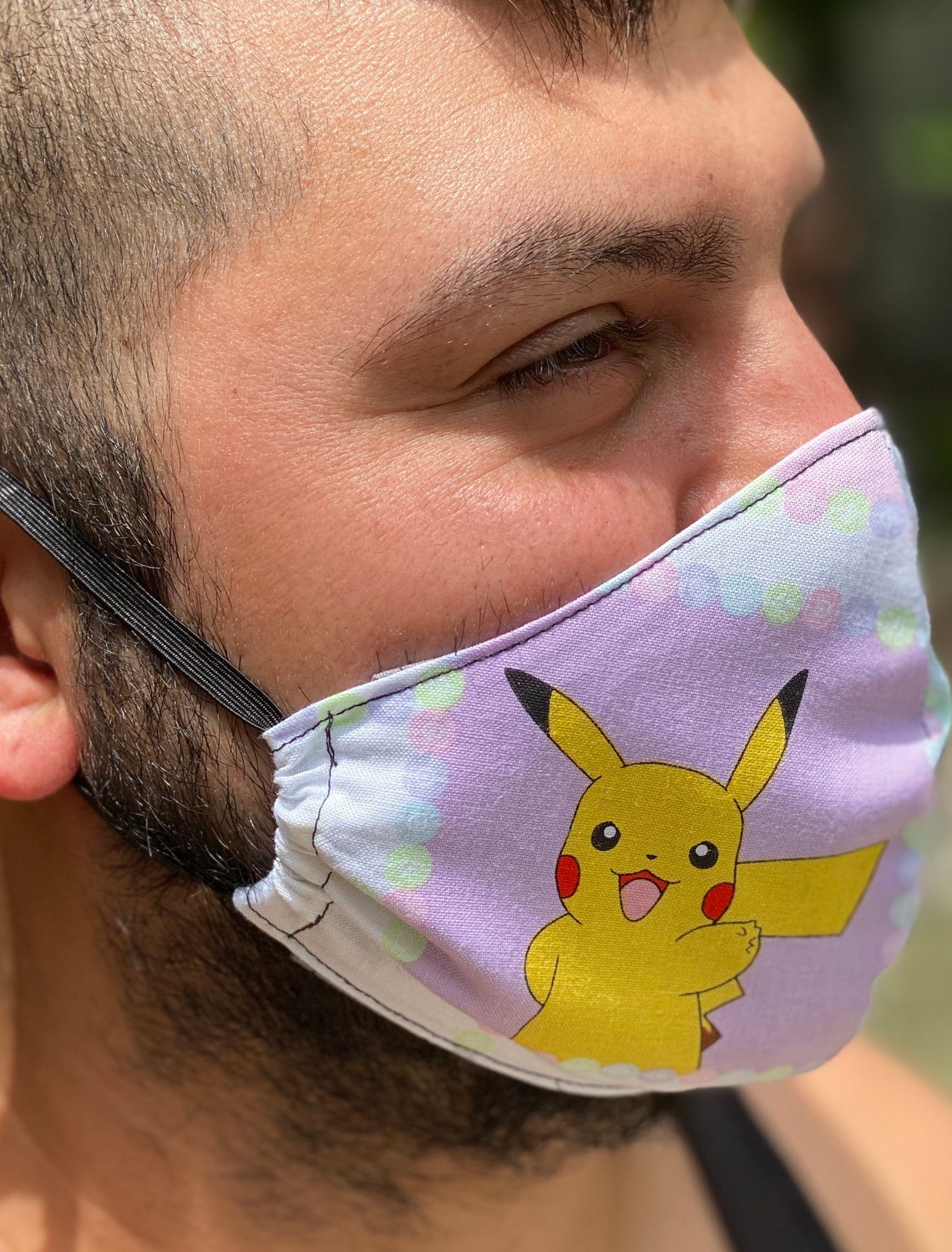 Pokémon Fitted Face Mask 100 Cotton All Sizes Etsy