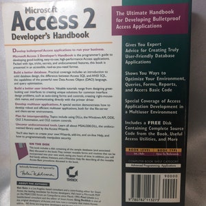 Microsoft Access 2 Developer's Handbook, Ken Getz, Paul Litwin, Greg Reddick, mit Disk-Quellcode Bild 3