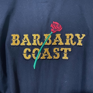 Vintage BARBARY COAST Las Vegas Hotel Casino Jacket Coat Coast Casinos Mens Small or Medium Black Rare Vegas History Collectible Memorabilia