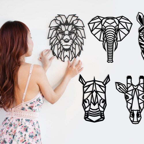 Pack of 5 Wooden SAFARI Animal Geometric Wall Art Pack - Etsy Hong Kong Pack of 5 Wooden SAFARI Animal Geometric Wall Art Pack - Etsy Hong Kong