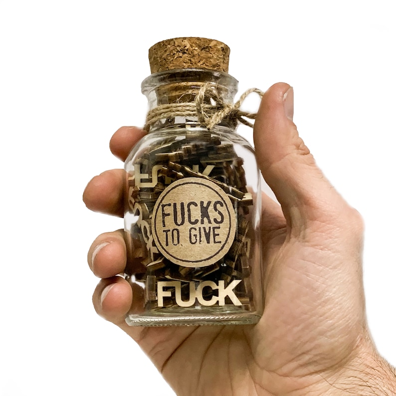 Small Jar of Fucks Gift Jar (5oz) 