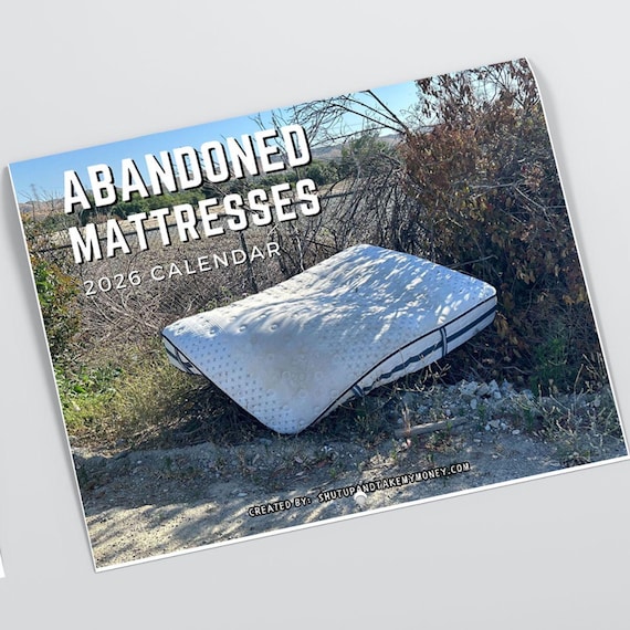 Funny Mattress 2026 Calendar - White Elephant Gag Gift
