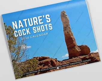 Nature's C*ck Shots 2027 Calendar - Great Gag Gift Secret Santa White Elephant