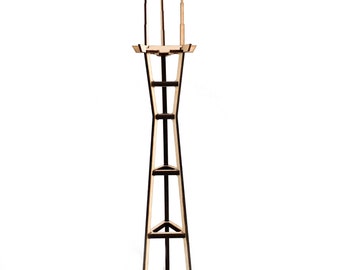 Tall San Francisco Sutro Tower Model Kit - Art Decoration for Desks, Bedrooms, Office Decor