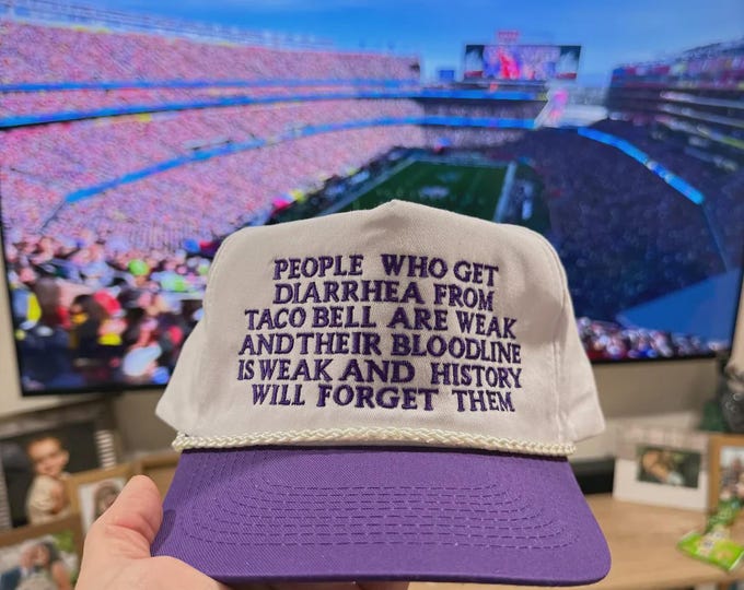 People Who Get Diarrhea From T Bell Are Weak - Funny Corduroy Snapback Meme Hat
