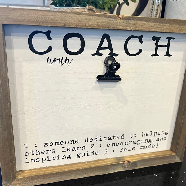 Coach Gift / Coach Frame