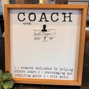 Coach Gift / Coach Frame