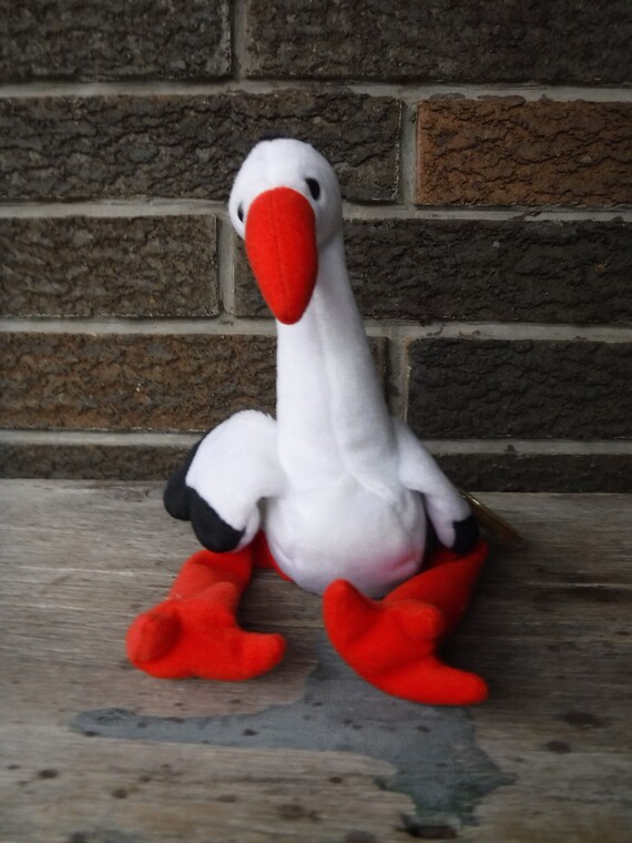 TY Original Beanie Baby Stilts the Stork Etsy