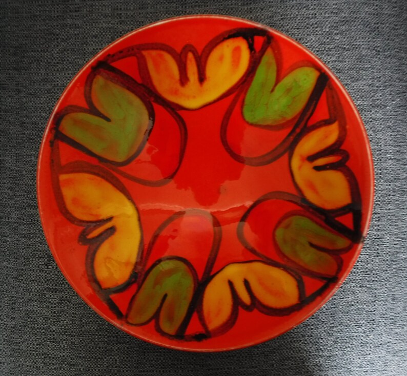 Vintage Poole 1970's Pottery Delphis Bowl 57 England Etsy