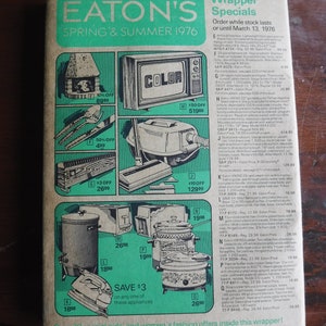 Vintage 1976 Eaton&#39;s Department Store Spring & Summer Catalog In The Original Wrapper