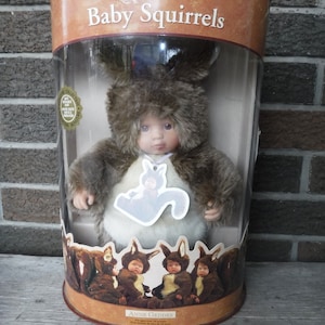 Vintage Anne Geddes Baby Squirrel In Original Case Unopened