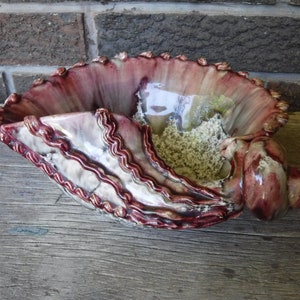 Mid Century Modern Italian Pottery Sell Dish Glazed Pottery