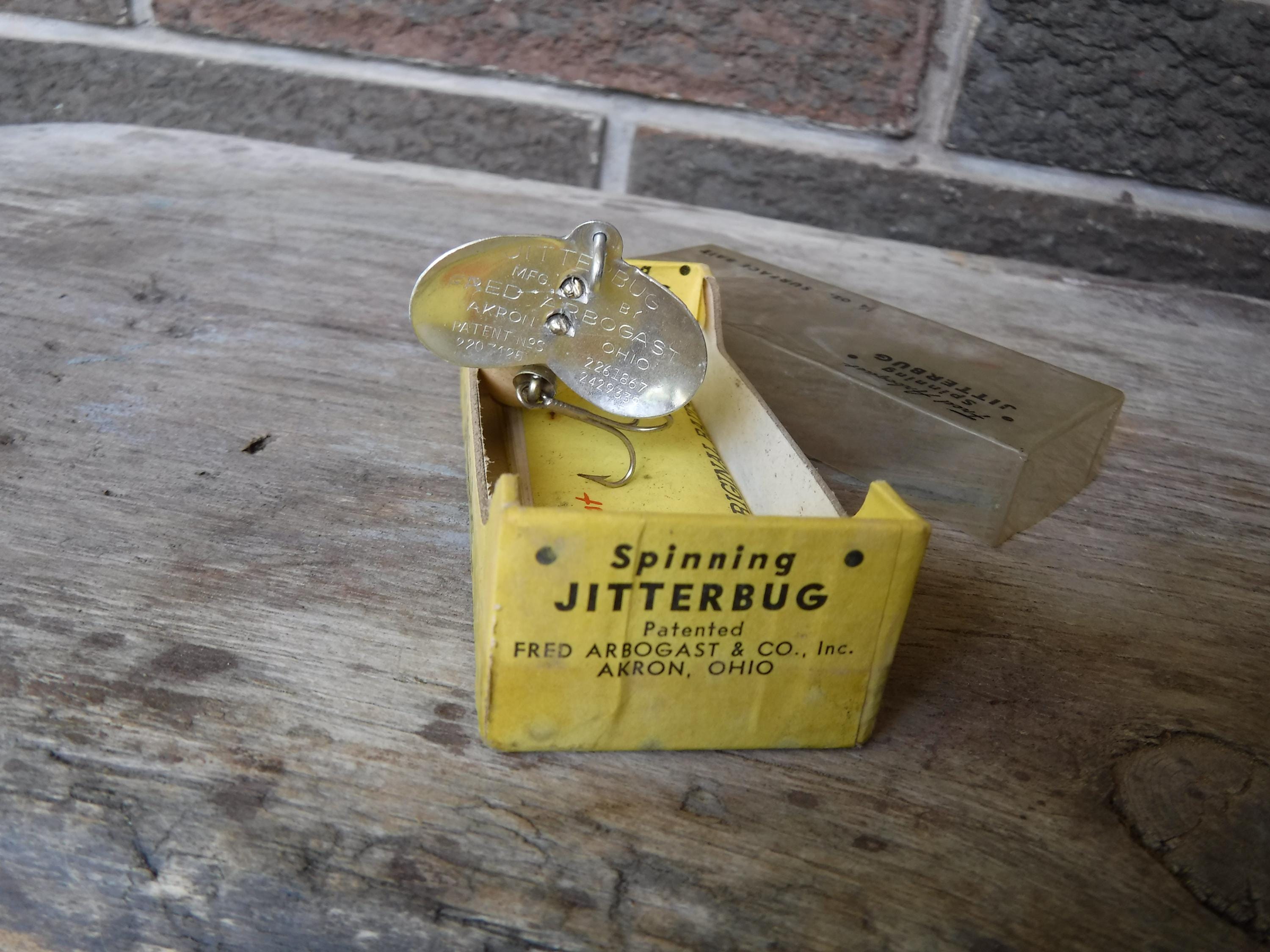 Leurre Grenouille Vintage Fred Arbogast Spinning Jitterbug - Années 60, Avec Insert