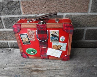 Walkers Shortbread Lunch Pail/ Box Advertising Tin ( empty)