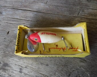 Leurre De Surface Vintage Fred Arbogast Sputterbug - Stock Ancien Boîte D'origine