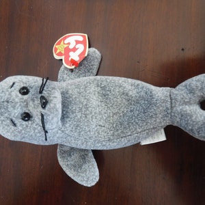 Vintage Beanie Babies 1998 Slippers The Seal