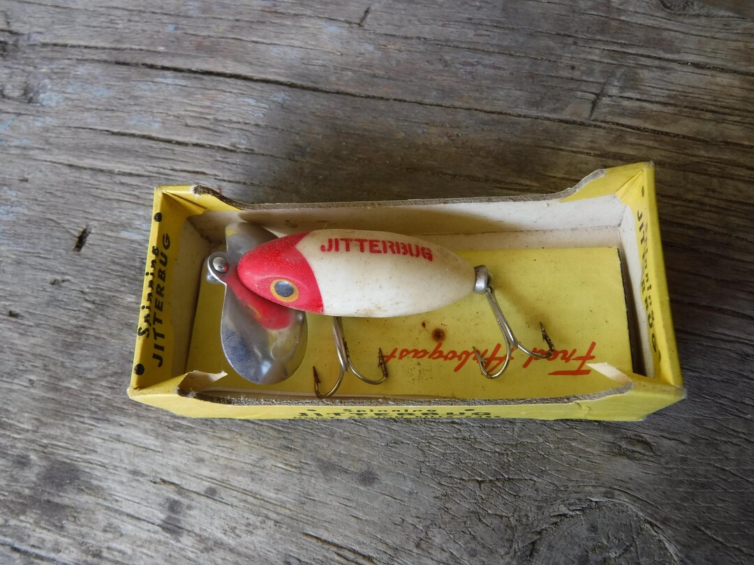 Vintage Fred Arbogast Spinning Jitterbug Fishing Lure 1/4 Oz