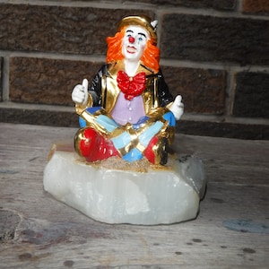 Vintage 1998 Signed Ron Lee Thumbs Up Clown Figurine
