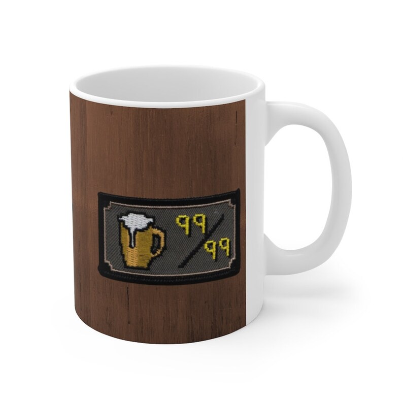 OSRS Lvl 99 Drinking Mug Old School Runescape 2007 Beer Mug Etsy