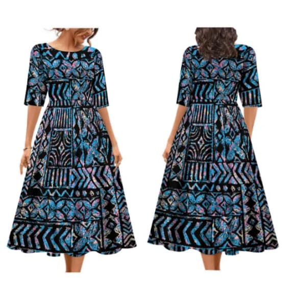 Polynesian style cheap dress