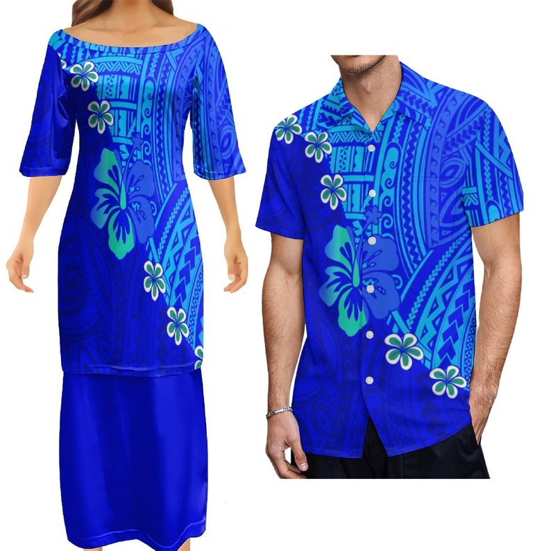 Matching Polynesian Clothes Puletasi Matching Clothes - Etsy