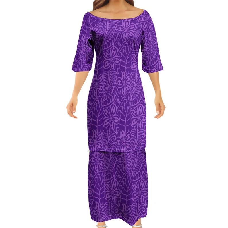 Polynesian Puletasi Style Dress Women's off Shoulder - Etsy UK