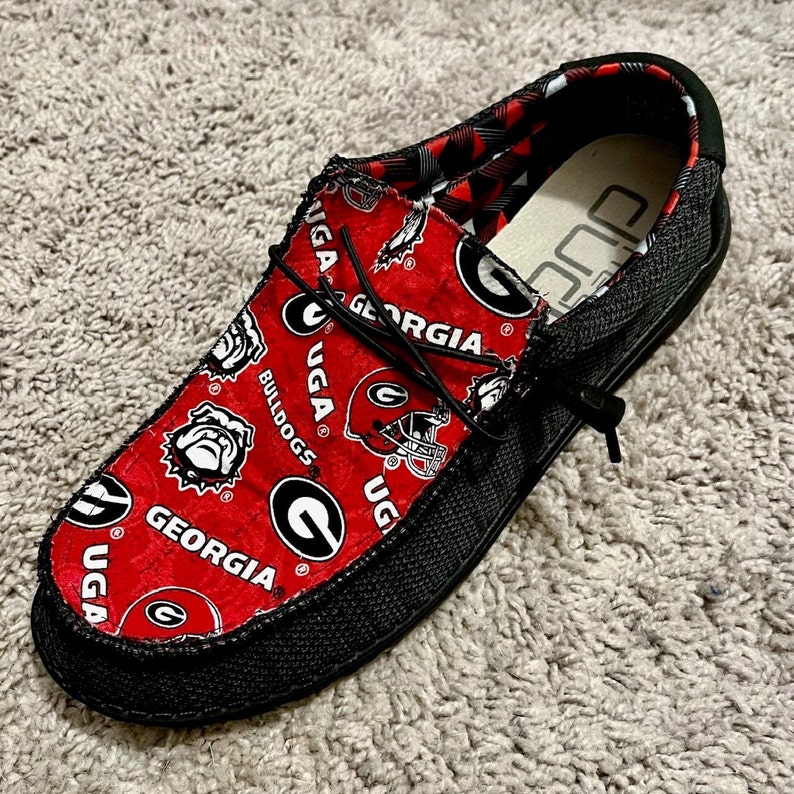 Georgia Bulldogs Hey Dudes Etsy Georgia Bulldogs Hey Dudes Etsy
